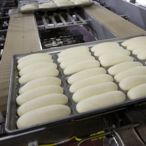 gentle loading conveyor for bakeries