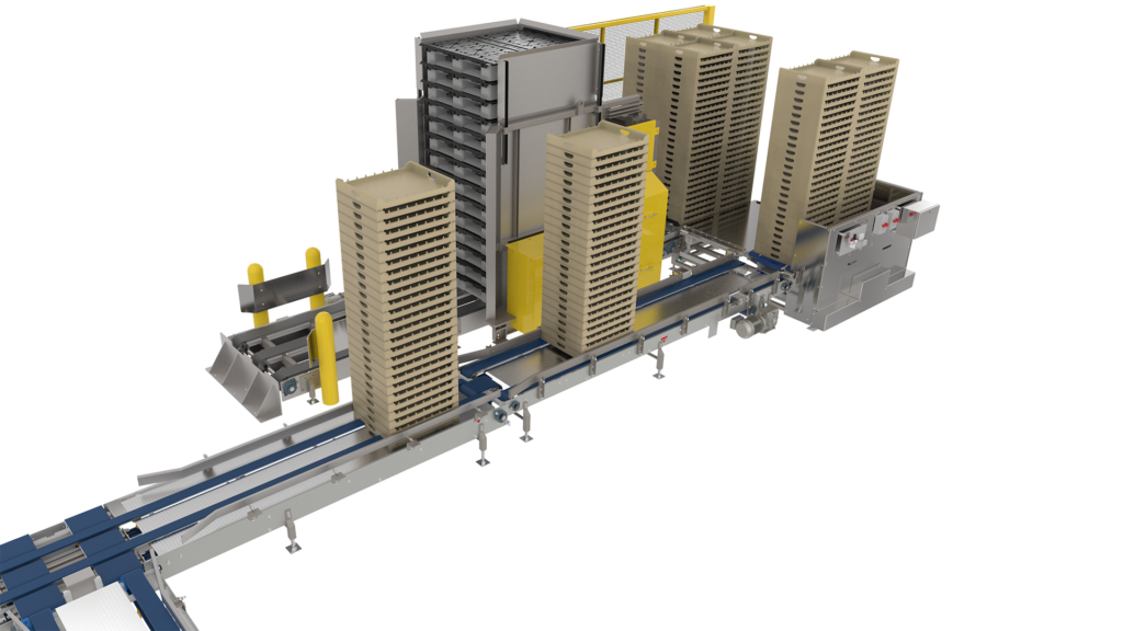 Standard pallet conveying system