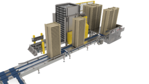 Standard pallet conveying system