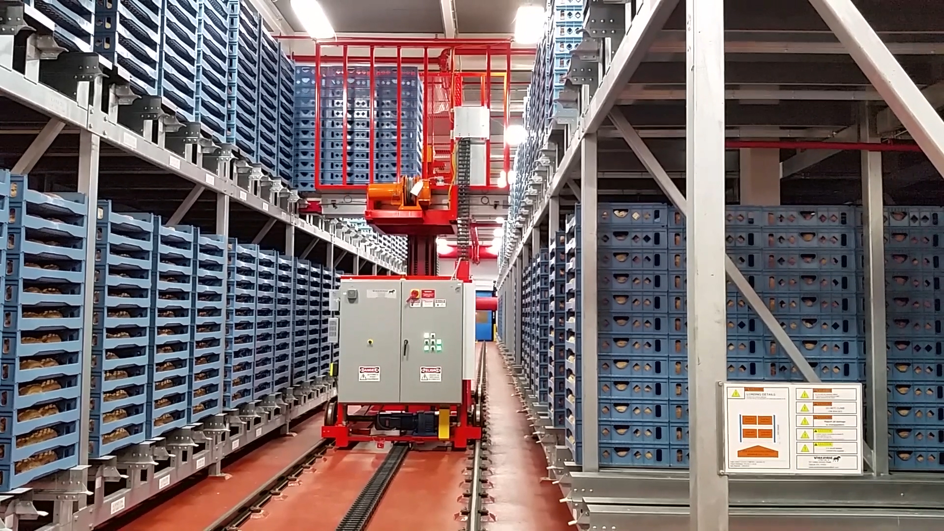 basket storage and retrieval system