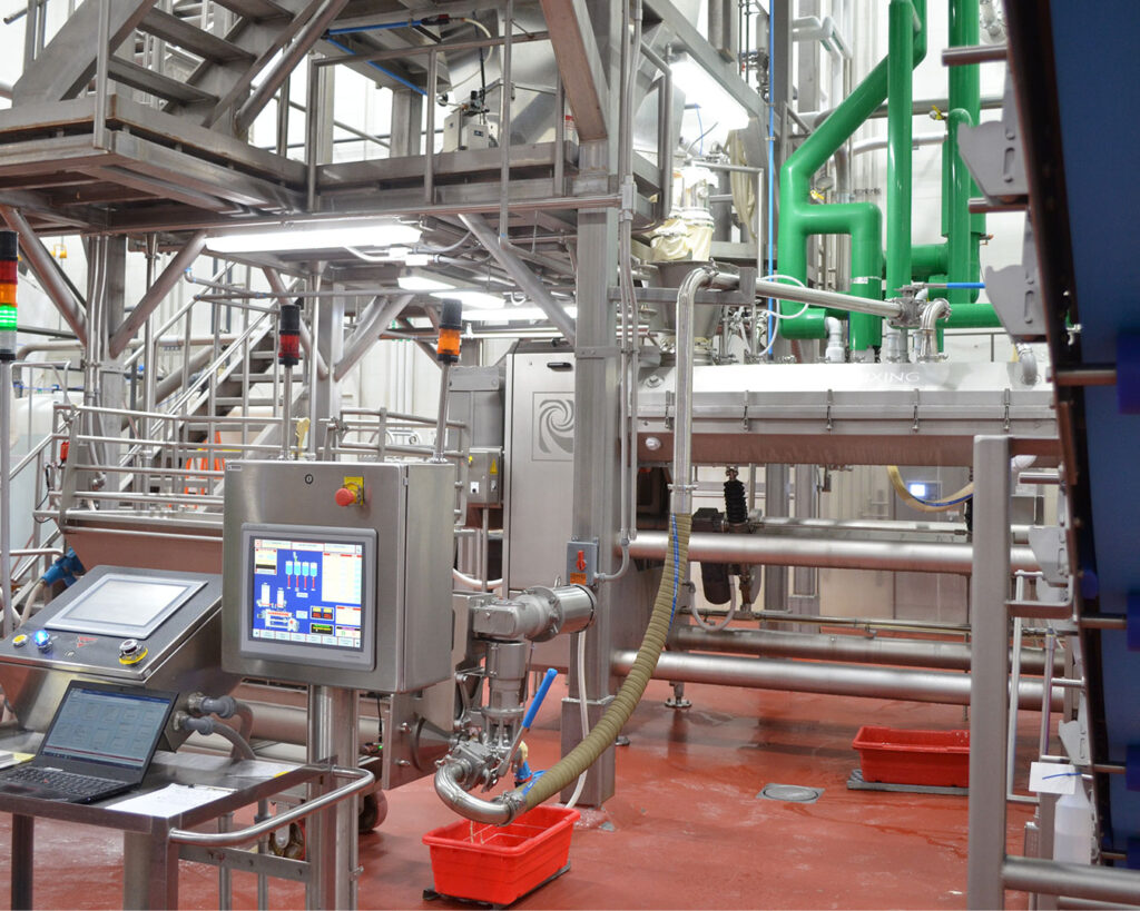 Continuous mixing for bun products