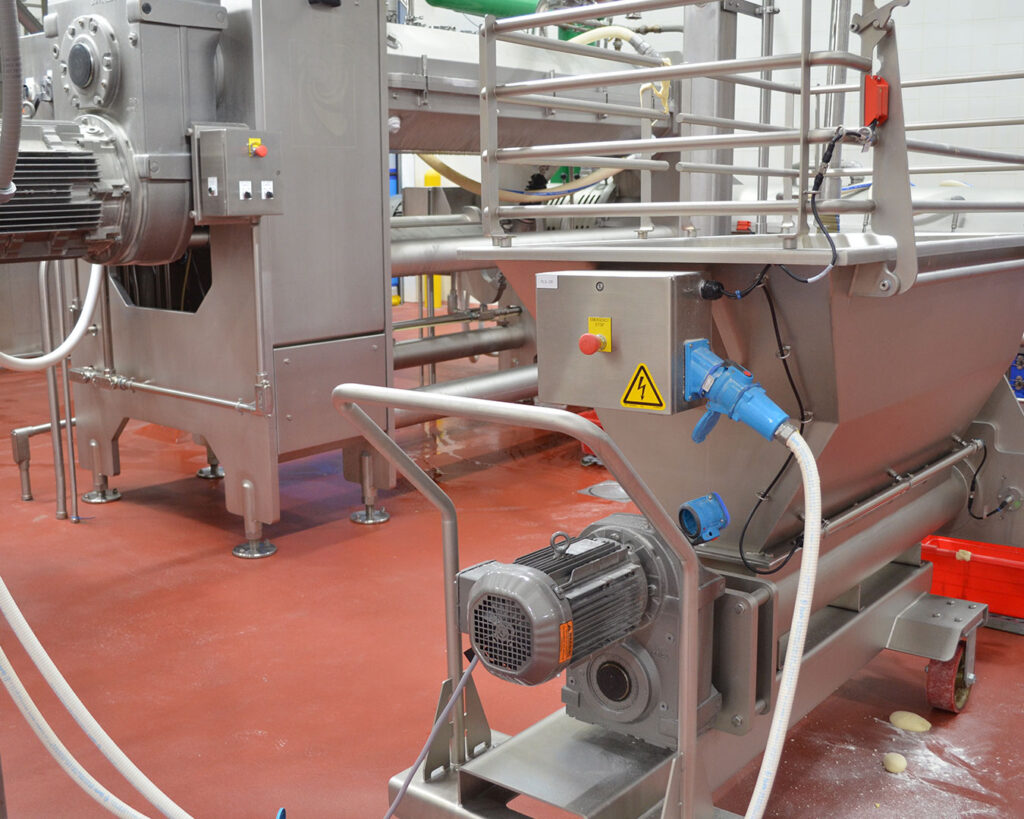 continuous mixing process for bun production