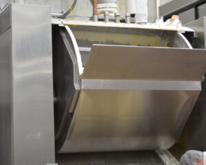 Tilt Bowl Mixer in Production