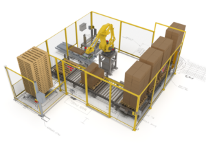 robotic case palletizer