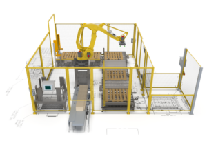 robotic case palletizer