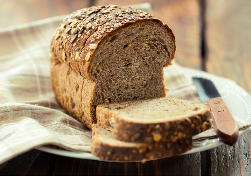 seeded bread loaf