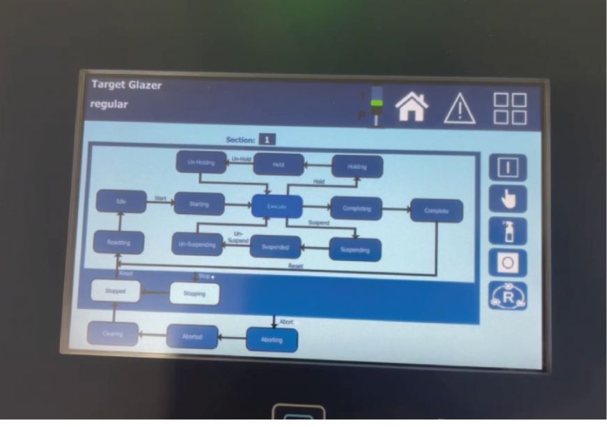 target glaze operator friendly controls